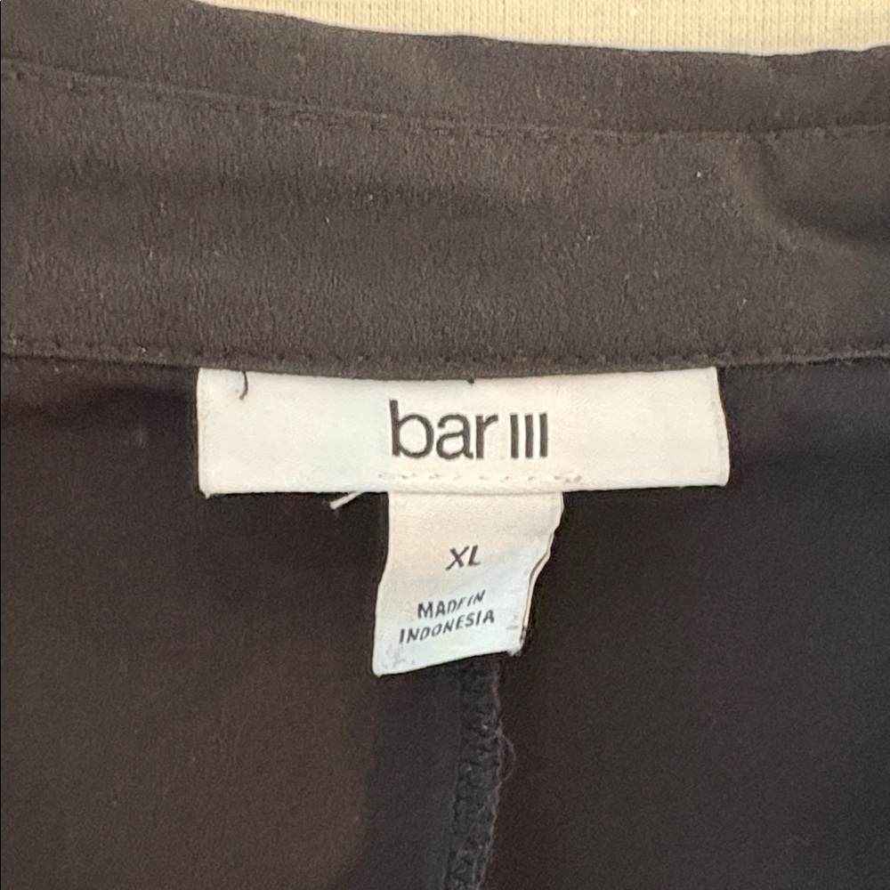 BAR III Women's Deep Black Long Sleeve Bodysuit Size XL never worn - Picture 6 of 8